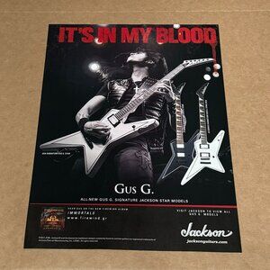 Gus G of Firewind - Jackson Guitars - 2018 Print Advertisement